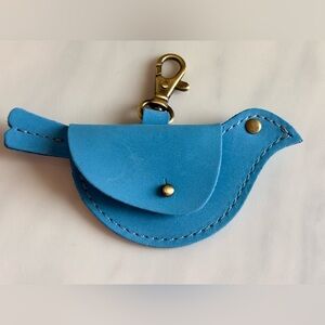 Portland Leather Brushed Sky Blue Mockingbird Pouch BNNU